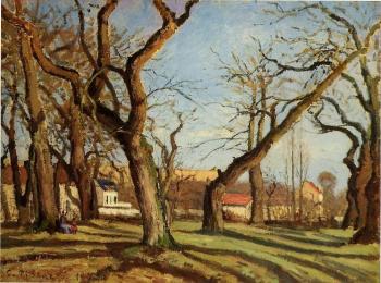 Camille Pissarro : Groves of Chestnut Trees at Louveciennes